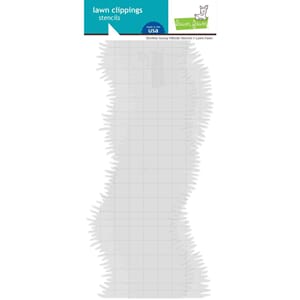 Lawn Fawn: Slimline Simple Grassy Hills Stencil, str 4x9 in