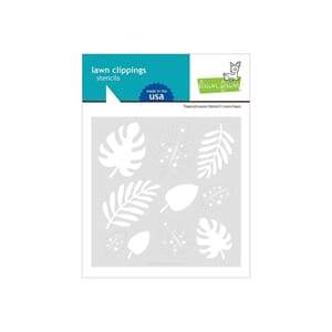 Lawn Fawn: Tropical Leaves Clippings Stencils