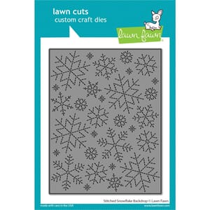 Lawn Fawn - Stitched Snowflake Backdrop Dies