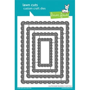Lawn Fawn - Lacy Rectangle Stackables Lawn Cuts Dies