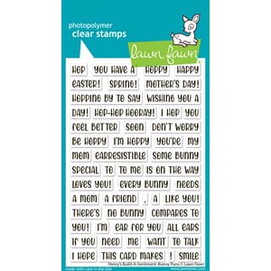 Lawn Fawn - Henry's Build-A-Sentiment: Bunny Puns Clear Stam