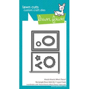 Lawn Fawn - Knock, Knock, Who's There? Rectangle Door Add-On