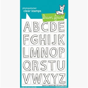 Lawn Fawn: Quinn's Capital ABCs Clear Stamps, 4x6 inch