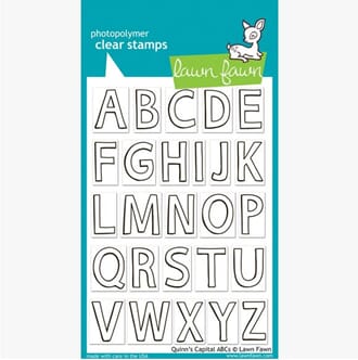 Lawn Fawn: Quinn's Capital ABCs Clear Stamps, 4x6 inch