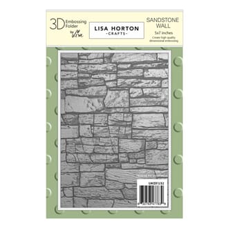 Lisa Horton - Sandstone Wall A6 Embossing Folder
