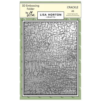 Lisa Horton - Crackle A6 Embossing Folder