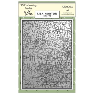 Lisa Horton - Crackle A6 Embossing Folder