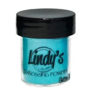 Lindy's Stamp Gang Don't Guten Tag Teal Embossing Powder