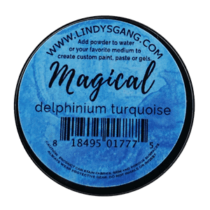 Lindy's Stamp Gang - Delphinium Turquoise Magical