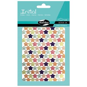 Initial - Stjerne klistremerker, str 105x16 cm, 648 stk