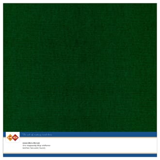 Linen Cardstock - Christmas Green, str 30,5x30,5 cm, 10 stk