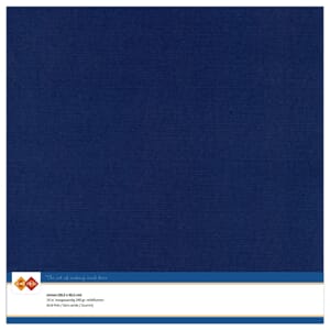 Linen Cardstock - Dark Blue, str 30,5x30,5 cm, 10 stk
