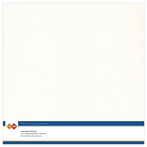 Linen Cardstock - Off-white, str 30,5x30,5 cm, 10 stk