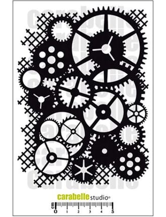 Carabelle: Stencil A6 - Rouages Steampunk