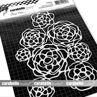 Carabelle: Stencil A6 - Flowers Bouquet by Birgit Koopsen