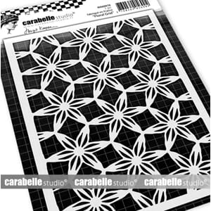 Carabelle: Stencil A6 - Floral Grid by Birgit Koopsen