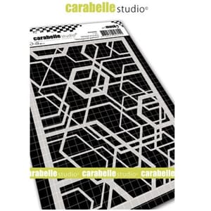 Carabelle: Stencil A6 - Hexagonal pattern