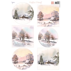 Marianne Design - Mattie's Mooiste Winter Landscape A4 Sheet