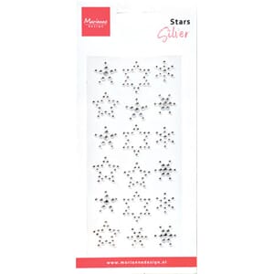 Marianne Design - Decorations Stars Rhinestones Silver