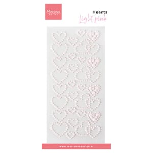 Marianne Design - Decorations Hearts Pearls White