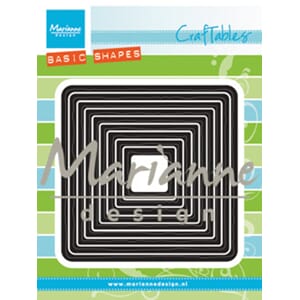 Marianne Design - Distressed Square Craftables Basic Dies