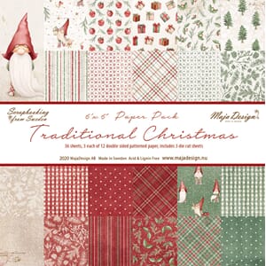 Maja Design: Traditional Christmas Paper Pack, 36/Pkg