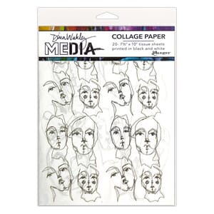 Dina Wakley Media Collage Tissue Paper, 7.5x10, 20/Pkg