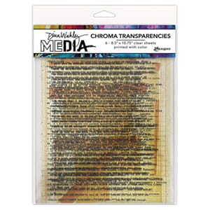 Dina Wakley MEdia - Chroma Transparencies Typed Quotes