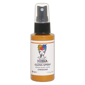 Dina Wakley: Cheddar - Media Gloss Sprays, 2oz