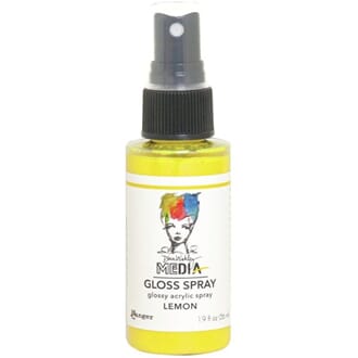 Dina Wakley: Lemon - Media Gloss Sprays, 2oz