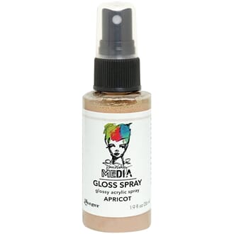 Dina Wakley: Apricot - Media Gloss Sprays, 2oz