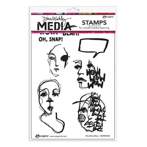 Dina Wakley - WowWowWow Media Cling Stamps