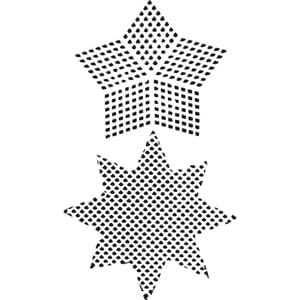 Dina Wakley: Plastic Canvas Stars - Media Stencils