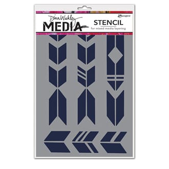 Dina Wakley - Grande Arrows Media Stencils