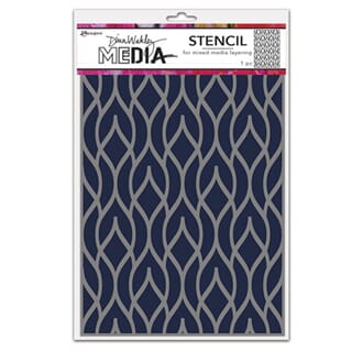 Dina Wakley Media - Stencils Pointy Fence
