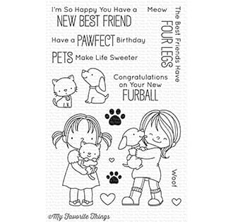 MFT: New Best Friend Clear Stamps, 4x6 inch