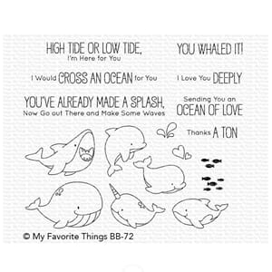 MFT: Friends with Fins Clear Stamps, 4x8 inch