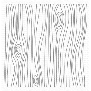 MFT Stamps - Whimsical Woodgrain Background Rubber Stamp