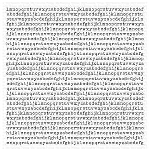 MFT Stamps - Typewriter Text Background, 6x6 inch