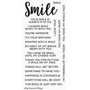 MFT: All Smiles Clear Stamps, 4x8 inch