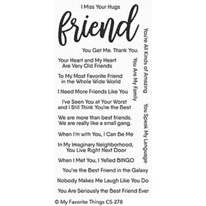 MFT: Anything-but-Basic Friendship Clear Stamps, 4x8 inch