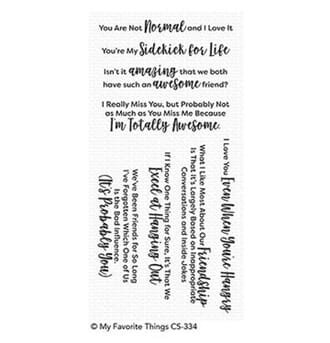 MFT: Sassy Pants Best Friends Clear Stamps, 4x8 inch