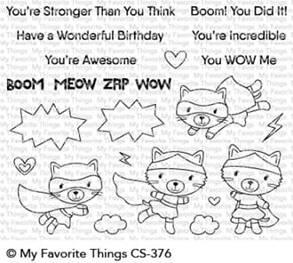 MFT: Super Cat Clear Stamps, 4x6 inch