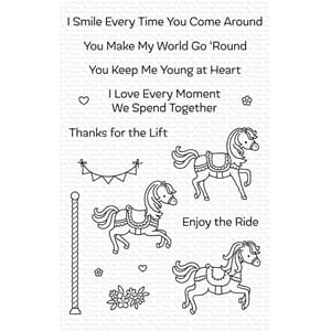 MFT: Carousel Horses Clear Stamps, 4x6 inch