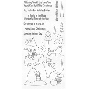 MFT: Merry Moments Clear Stamps, 4x8 inch