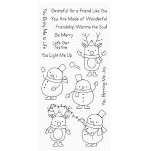 MFT: Festive Friends Clear Stamps, 4x8 inch