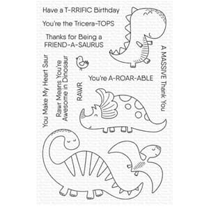 MFT: A-roar-able Friends Clear Stamps, 4x6 inch