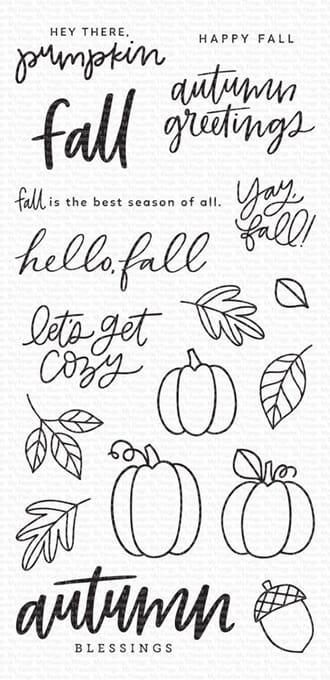 My Favorite Things Autumn Blessings Clear Stamps
