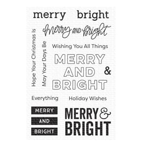MFT: Merry & Bright Clear Stamps, 4x6 inch