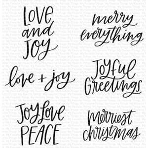 MFT: Mini Merry Messages Clear Stamps, 4x4 inch